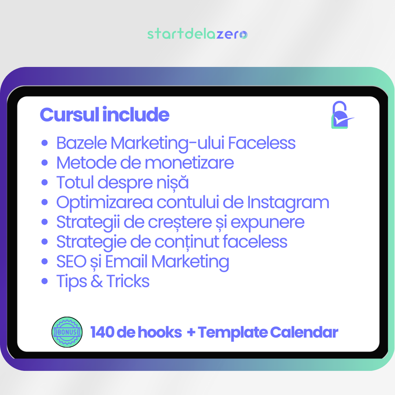 FACELESS MARKETING - 120 PAGINI