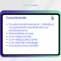 CONSTRUIESTE UN BRAND PERSONAL - 15 PAGINI