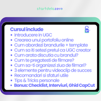 UGC DE LA ZERO - DE LA PRIMUL CLIP, LA PRIMA COLABORARE - 57 PAGINI + BONUS