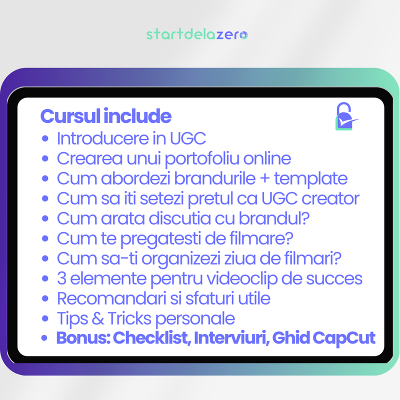 UGC DE LA ZERO - DE LA PRIMUL CLIP, LA PRIMA COLABORARE - 57 PAGINI + BONUS