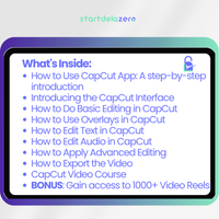 CAPCUT EDITING GUIDE - 22 PAGINI + BONUS