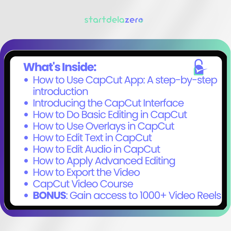 CAPCUT EDITING GUIDE - 22 PAGINI + BONUS