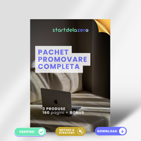 PACHET PROMOVARE COMPLETA - 3 PRODUSE - 160 PAGINI + BONUS